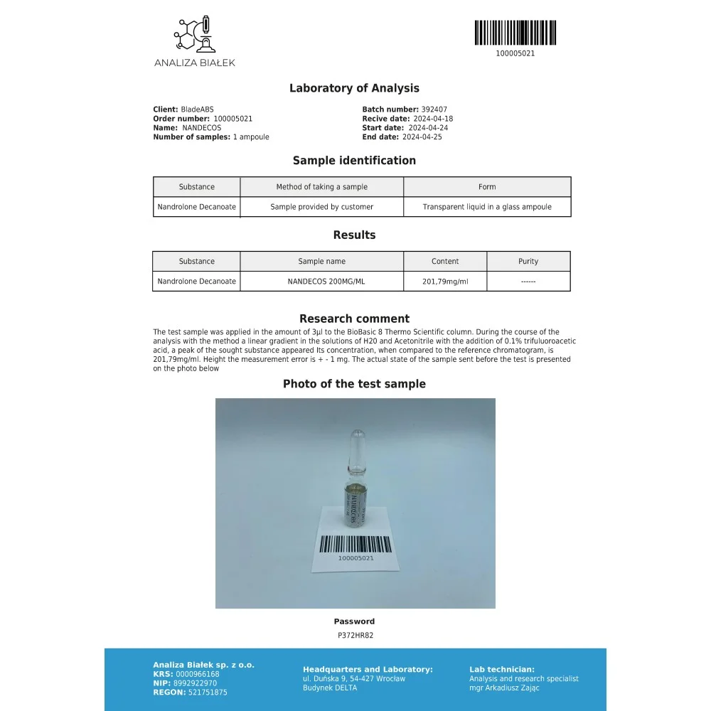 Nandecos 200 mg/ml (Nandrolone Decanoate) – Image 2