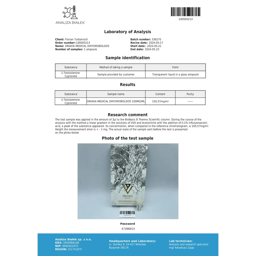 Dihydroboldos 100 mg/ml (Dihydroboldenone Cypionate) 10ml vial – Image 4
