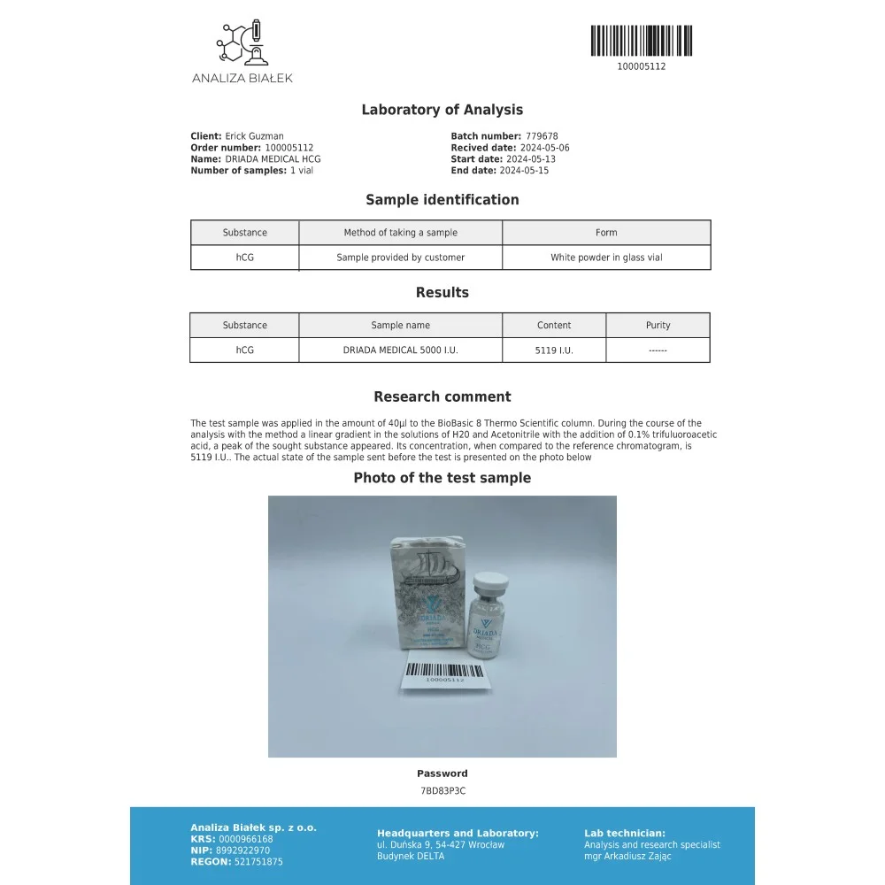 HCG 5000iu (Human chorionic gonadotropin) – Image 2