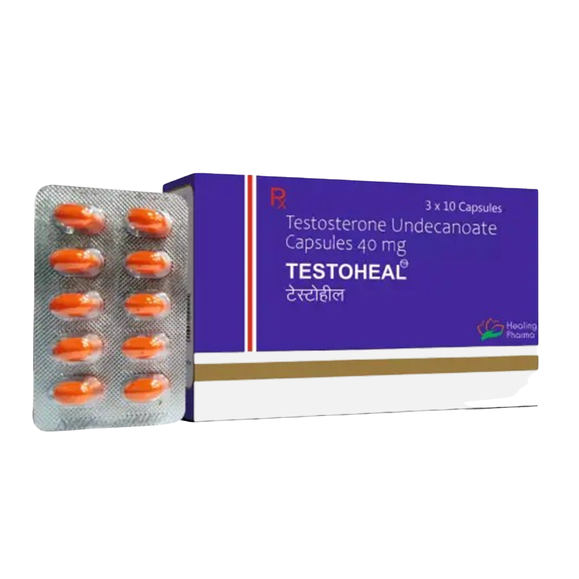 testoheal 40 mg – testostérone undécanoate par voie orale (capsules)